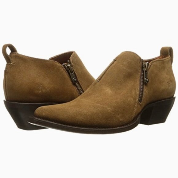Frye Sacha Moto Shootie Cashew Bootie - Picture 2 of 14